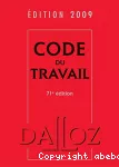 Code du travail. 71ème édition.