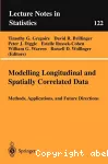 Modeling longitudinal and spatially correlated data . Methods, applications, and future directions.