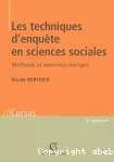 Les techniques d'enquête en sciences sociales : méthode et exercices corrigés.