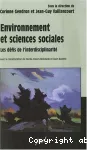 Environnement et sciences sociales. Les défis de l'interdisciplinarité