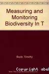 Measuring and monitoring biodiversity in tropical and temperate forests