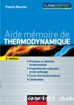 Aide mémoire de thermodynamique