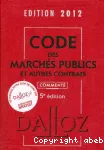 Code des marchés publics et autres contrats