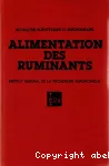 Principes de la nutrition et de l'alimentation des ruminants