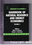 Handbook of natural resource and energy economics