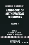 Handbook of mathematical economics