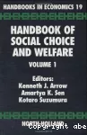 Handbook of social choice and welfare