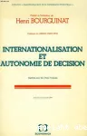InternationalIsation et autonomie de décision