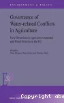 Governance of water-related conflicts in agriculture