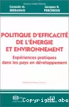 Politique d'efficacité de l'énergie et environnement
