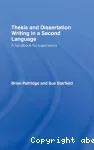 Thesis and dissertation writing in a second language
