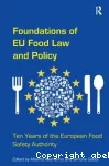 Foundations of EU food law and policy