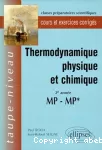 Thermodynamique physique et chimique
