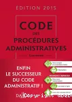 Code des procédures administratives