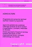 Agriculture Programme de recherche Agrimed