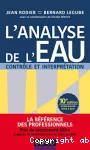 L' analyse de l'eau