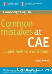 Common mistakes at CAE
