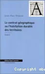 Le contrat géographique ou l'habitation durable des territoires