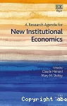 A research agenda for new institutional economics