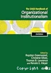 The SAGE Handbook of Organizational Institutionalism