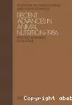 Recent advances in animal nutrition, 1986