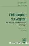 Philosophie du végétal