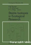 Stable isotopes in ecological research