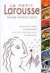 Le petit Larousse grand format 2003 en couleurs