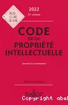 Code de la propriété intellectuelle