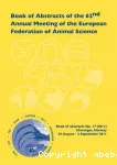 Book of abstracts of the 62nd Annual meeting of the European federation of animal science
