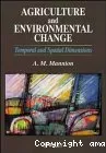 Agriculture and environmental change