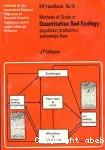 Methods of study in quantitative soil ecology