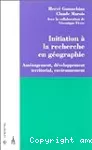 Initiation à la recherche en géographie