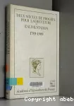 Deux siècles de progrès pour l'agriculture et l'alimentation: 1789-1989