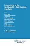 Interactions at the soil colloid - soil solution interface