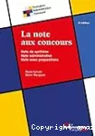 La note aux concours