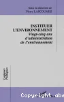 Instituer l'environnement