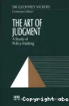 The art of judgment:a study of policy making