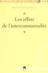 Les effets de l'intercommunalité