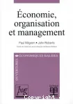 Economie, organisation et management