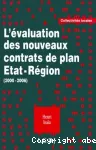 L'évaluation des nouveaux contrats de plan Etat région : 2000-2006