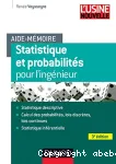 Statistique et probabilités pour l'ingénieur