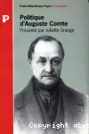 Politique d'Auguste Comte