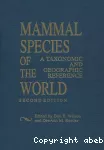 Mammal species of the world : A taxonomic and geographic reference