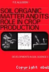 Soil organic matter and its role in crop production