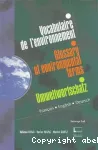 Vocabulaire trilingue de l'environnement