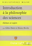 Introduction à la philosophie des sciences