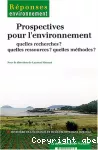 Prospectives pour l'environnement