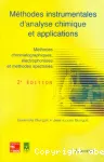 Méthodes instrumentales d'analyse chimique et applications