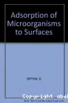 Adsorption of microorganisms to surfaces.